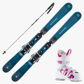 2024 Blizzard Sheeva Junior Skis w/ Rossignol Comp J Girl Boots and Poles