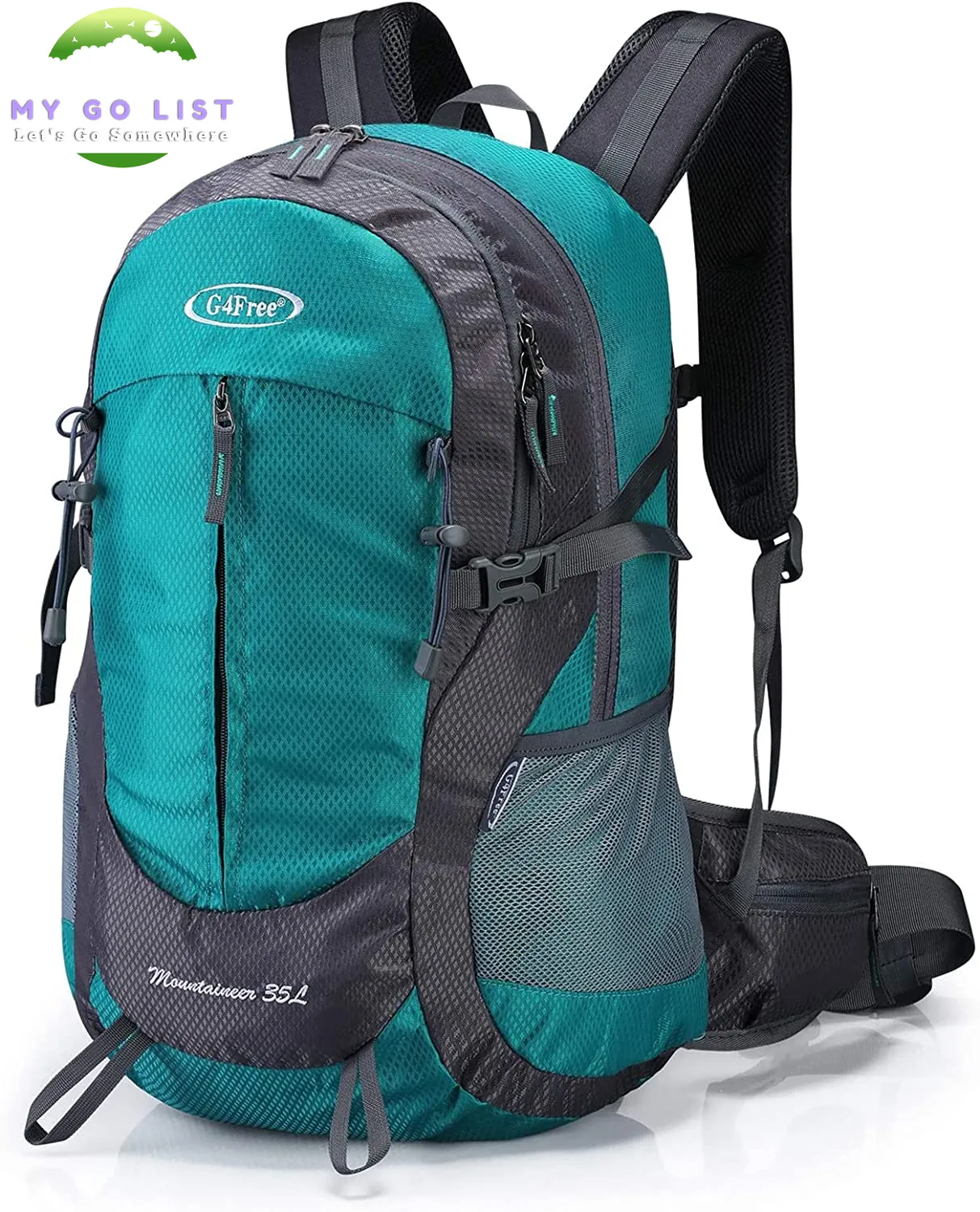 35L Hiking Backpack Water Resistant Travel Daypack