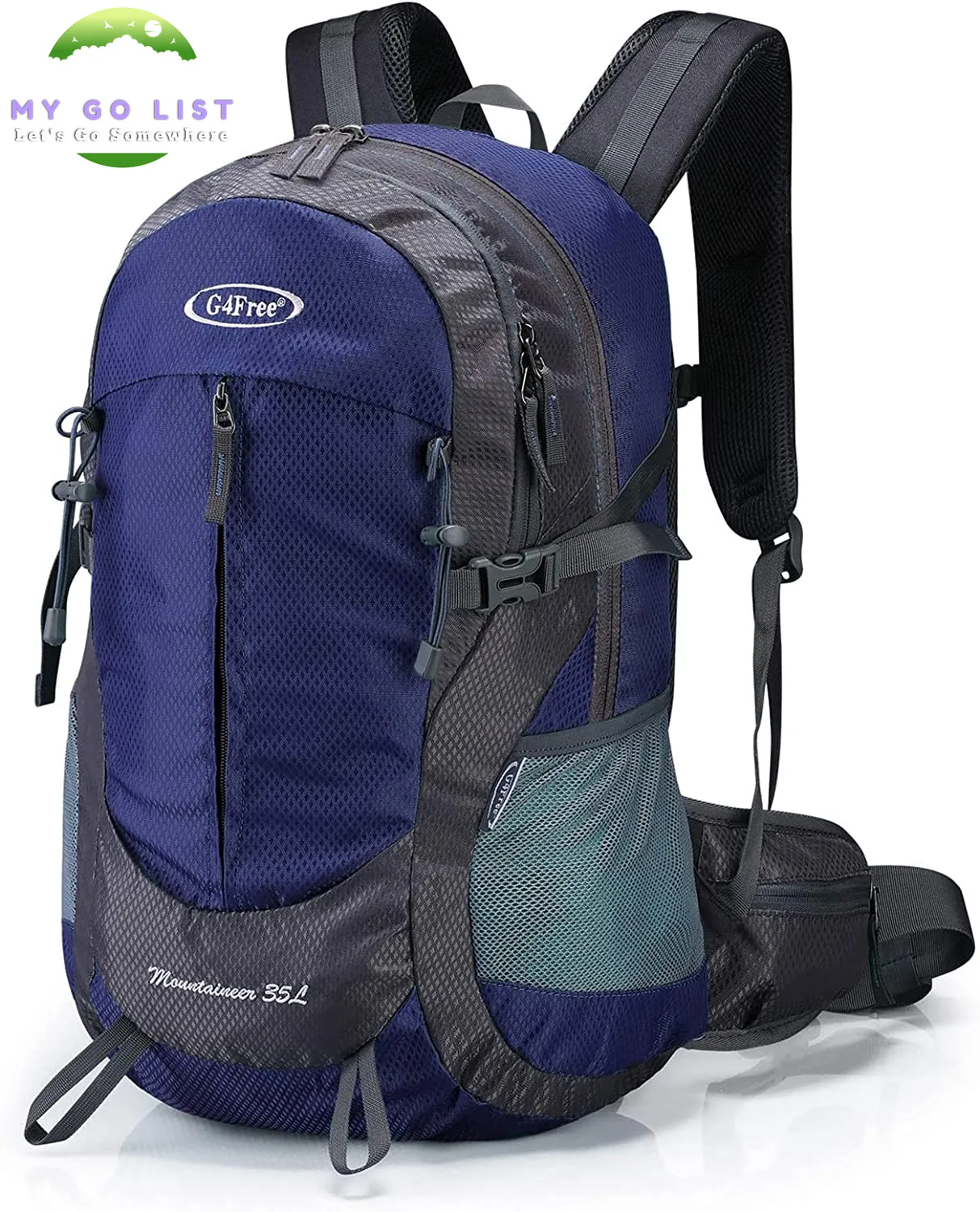 35L Hiking Backpack Water Resistant Travel Daypack
