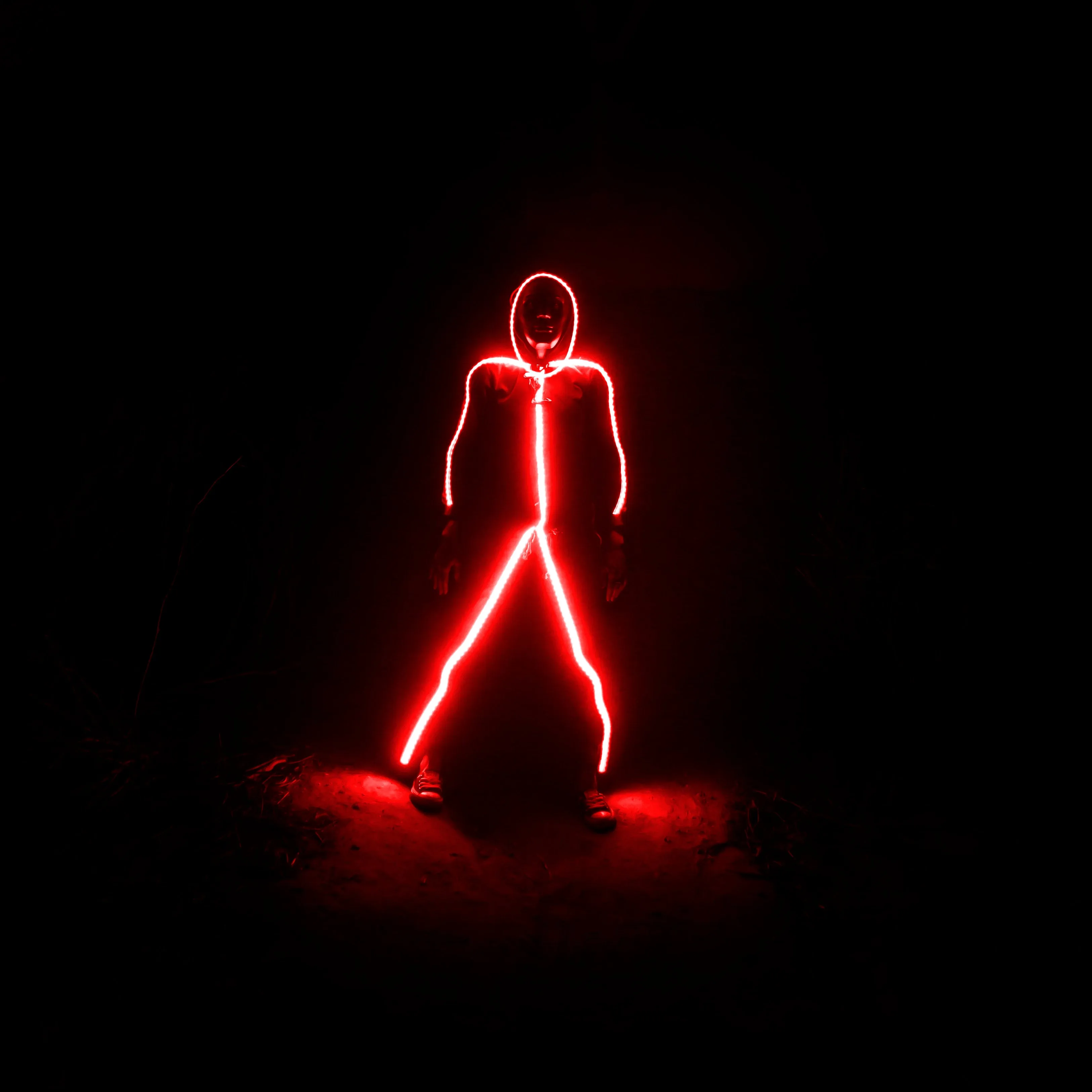 Adult LED stickman costume