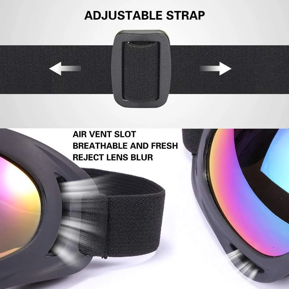 Anti-Glare Lenses-Ski Goggles Winter Sport Snowboard Goggles with UV 400 Protection