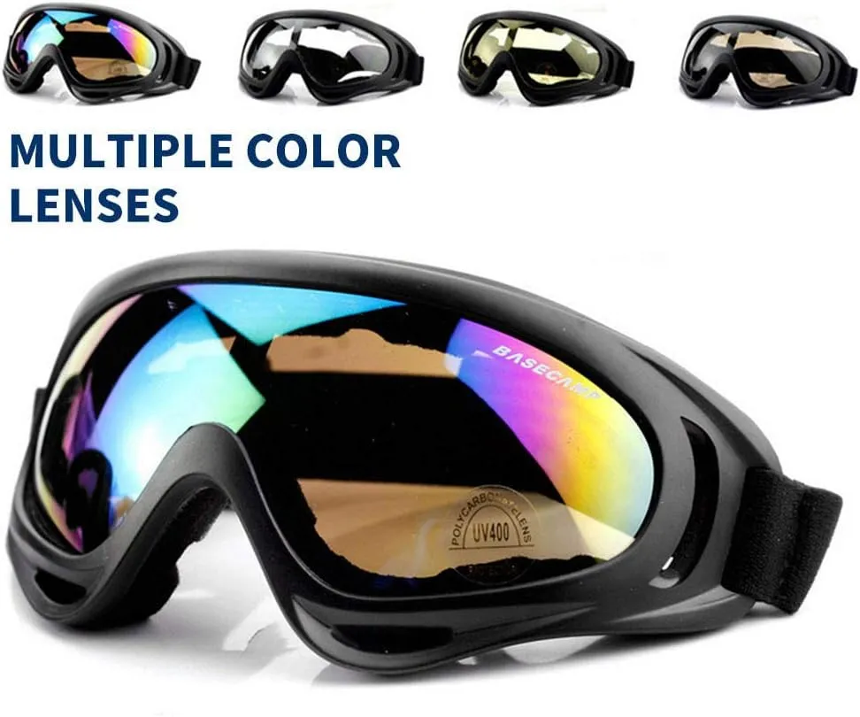 Anti-Glare Lenses-Ski Goggles Winter Sport Snowboard Goggles with UV 400 Protection