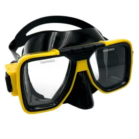 Cressi Tropical Dive Mask - Black/ Yellow