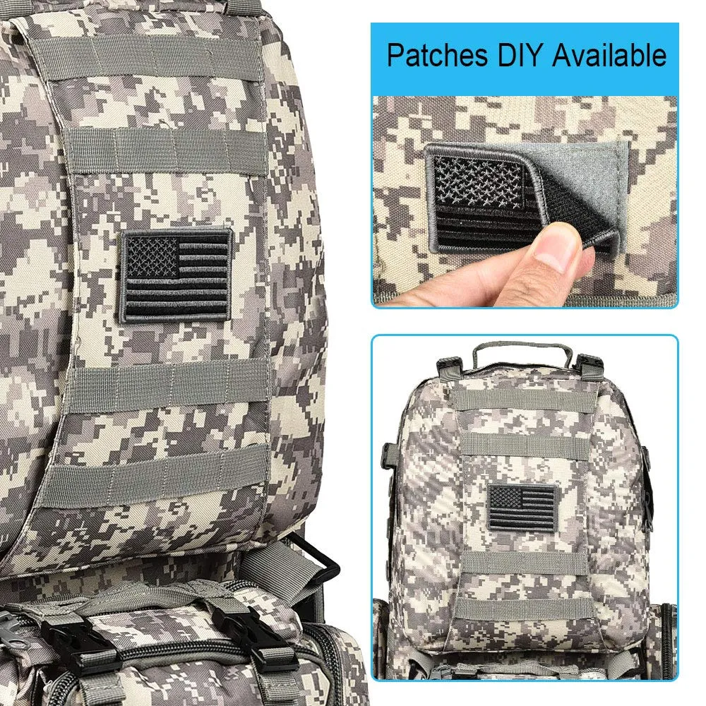 Crocox MOLLE Tactical Backpack Bag Military Pouches Rucksack Canvas Army Hiking