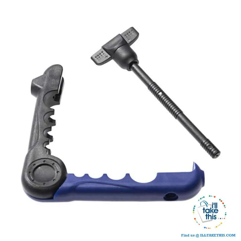 Fishing Rod attachable Fishing Line Spooler System - any Reel relined without any twists or tangles