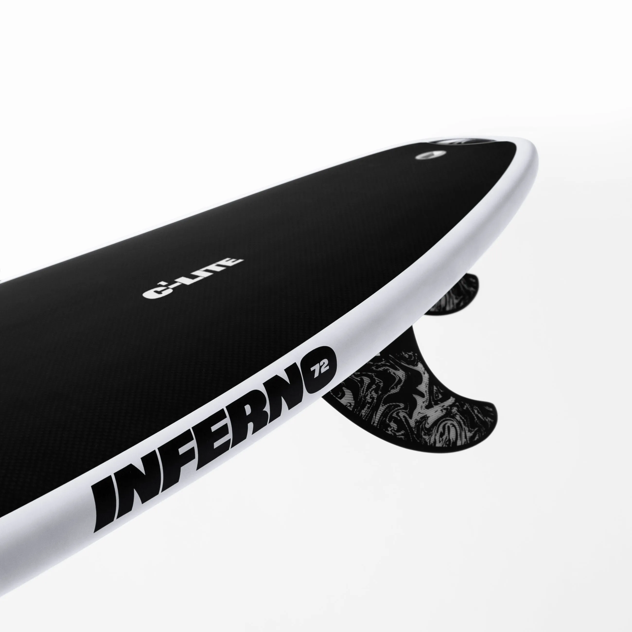 INFERNO 72 (C1 LITE) 6'1" x 19.5 X 2.62 - 31.60L, Squash, 3x  FCS 2 Fin Boxes, C1 - ID:873836