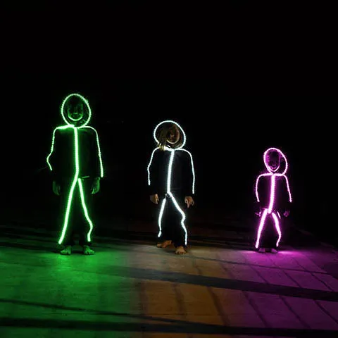 Kids LED stickman costume