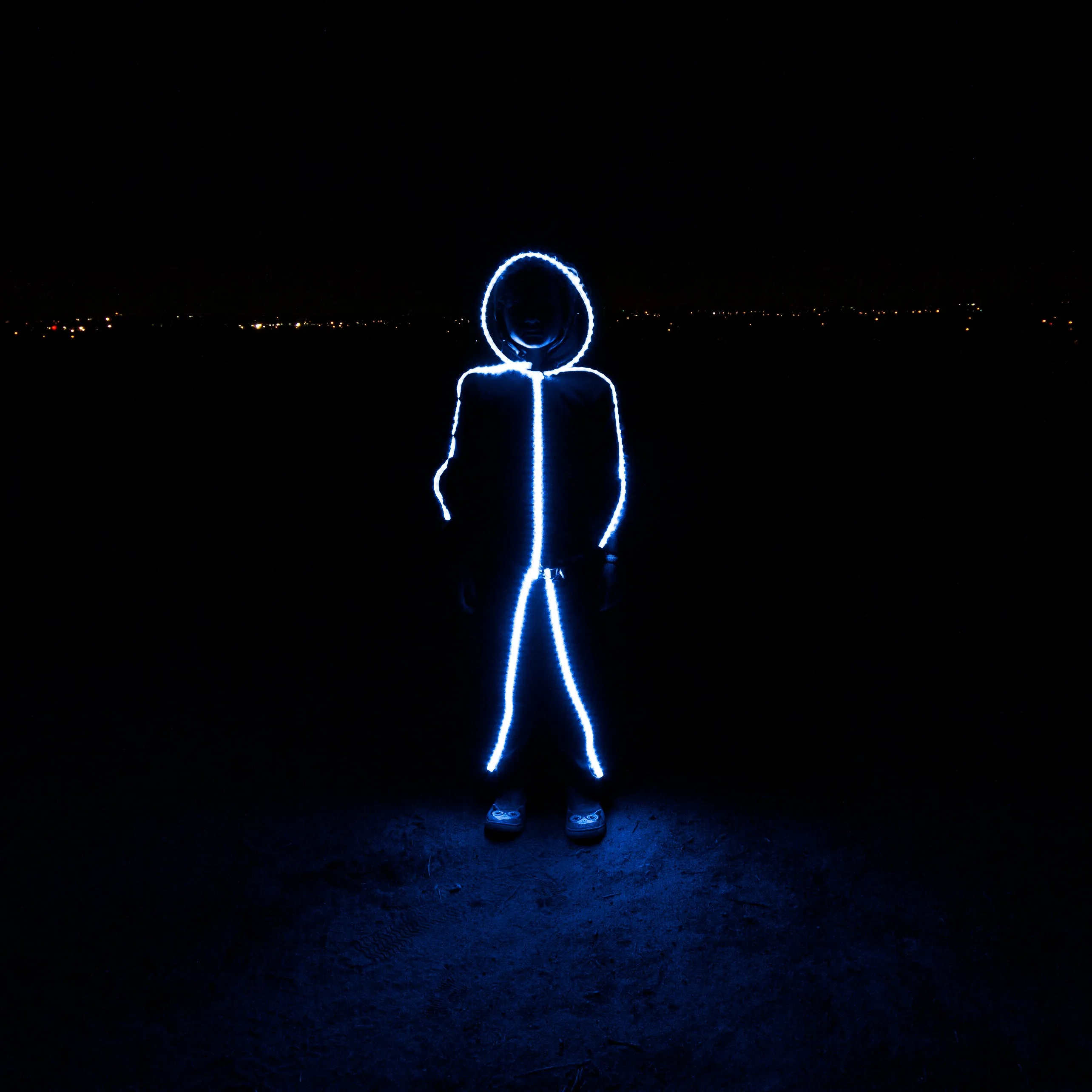 Kids LED stickman costume