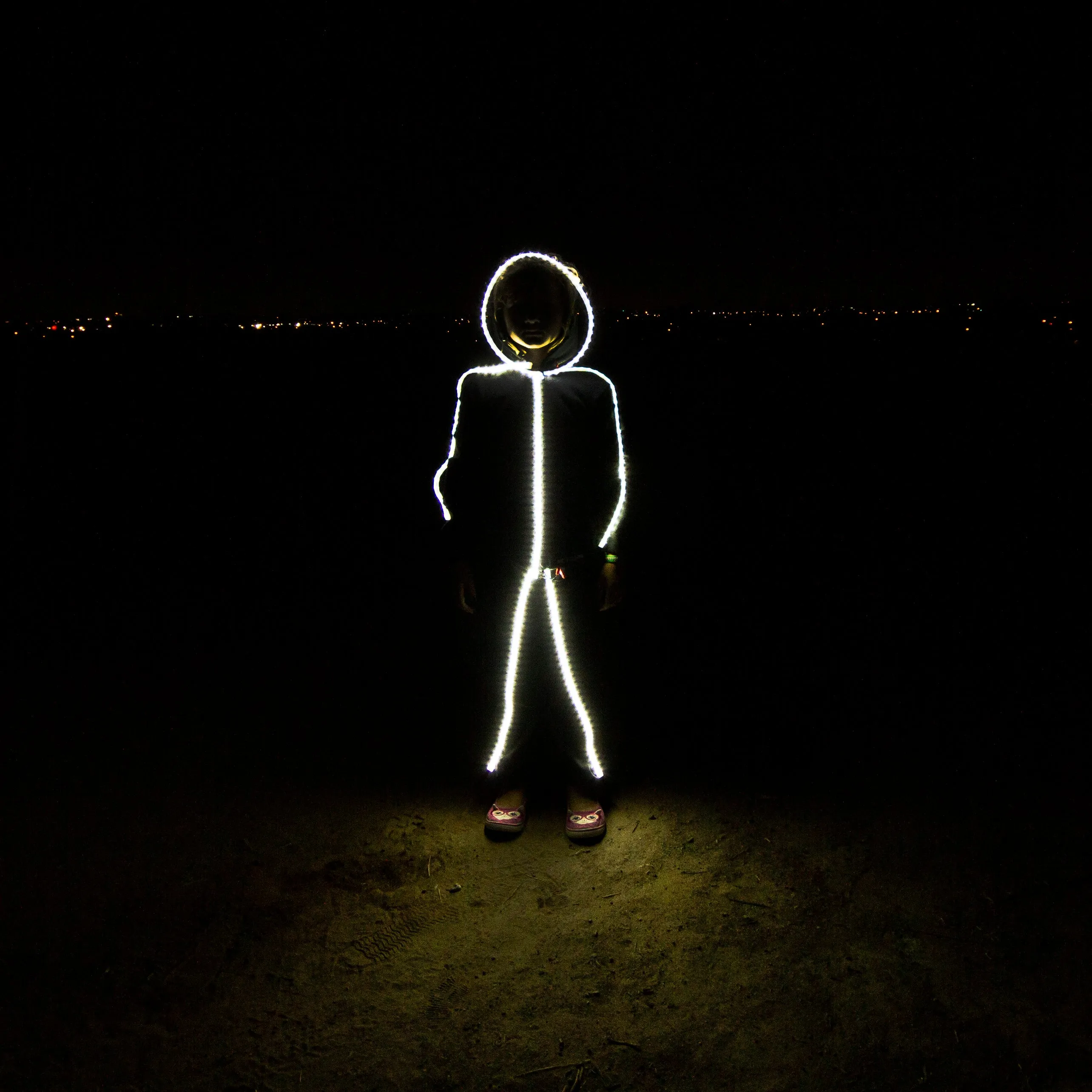Kids LED stickman costume