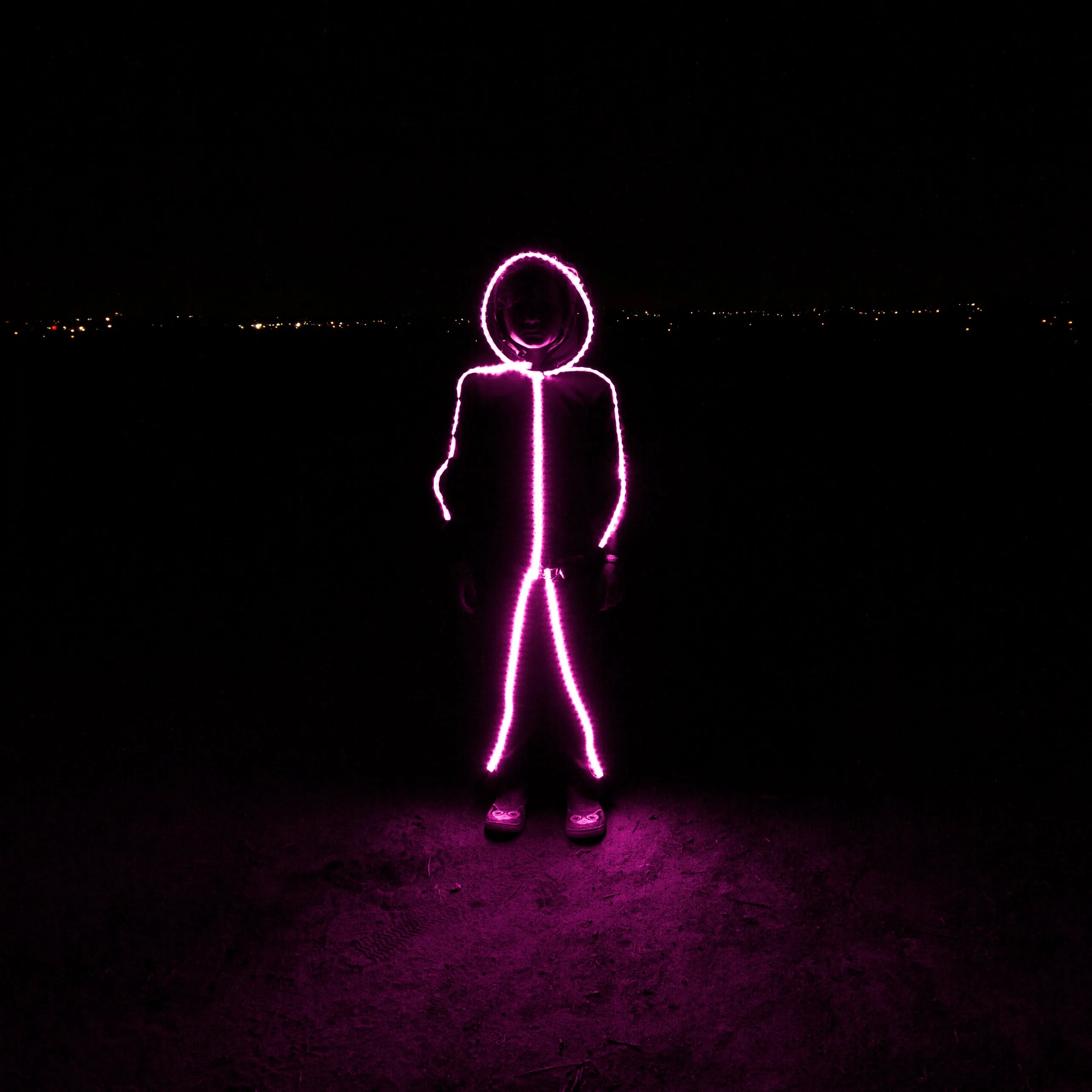 Kids LED stickman costume