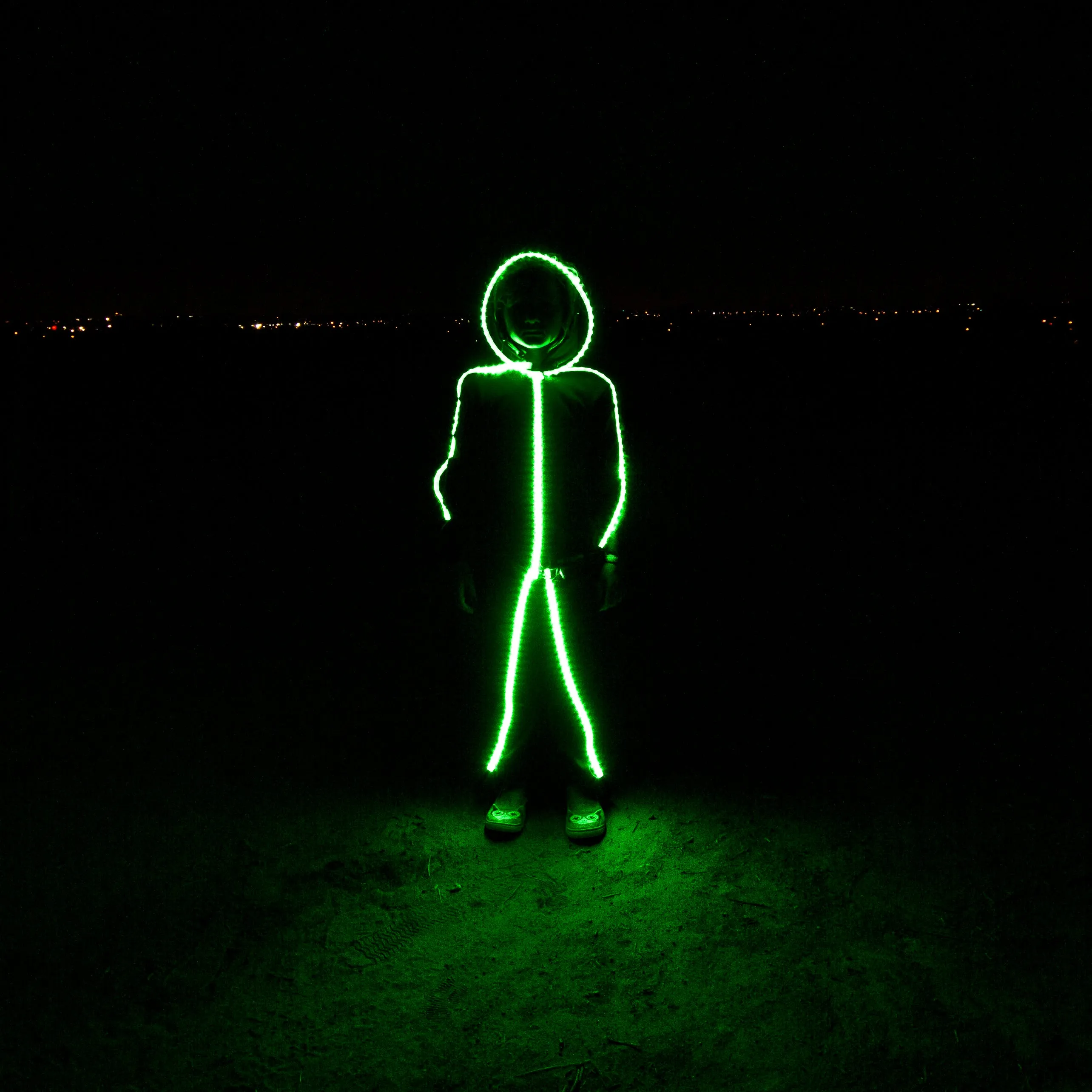 Kids LED stickman costume