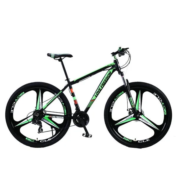 Love Freedom 21/24 Speed Aluminum Alloy Bicycle  29 Inch Mountain Bike Variable Speed Dual Disc Brakes Bike Free Deliver