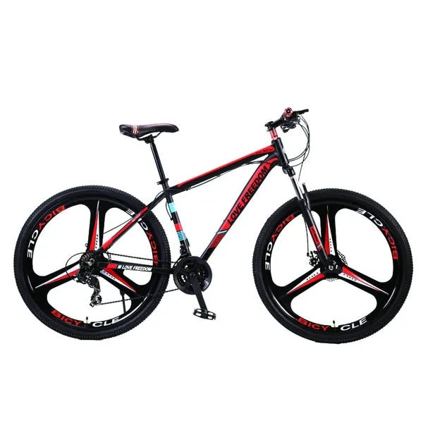 Love Freedom 21/24 Speed Aluminum Alloy Bicycle  29 Inch Mountain Bike Variable Speed Dual Disc Brakes Bike Free Deliver