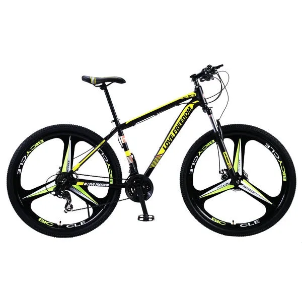 Love Freedom 21/24 Speed Aluminum Alloy Bicycle  29 Inch Mountain Bike Variable Speed Dual Disc Brakes Bike Free Deliver