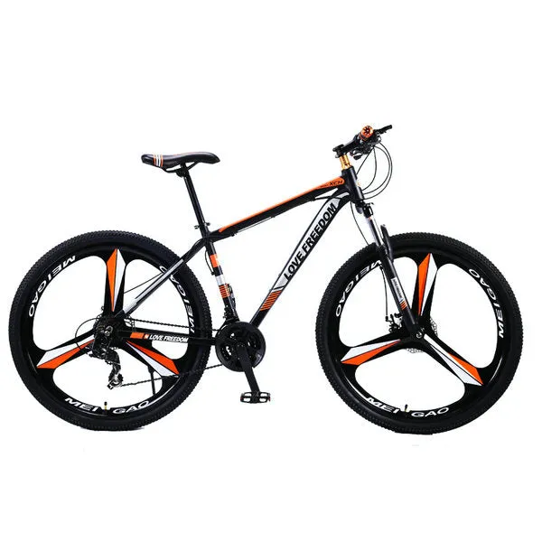 Love Freedom 21/24 Speed Aluminum Alloy Bicycle  29 Inch Mountain Bike Variable Speed Dual Disc Brakes Bike Free Deliver