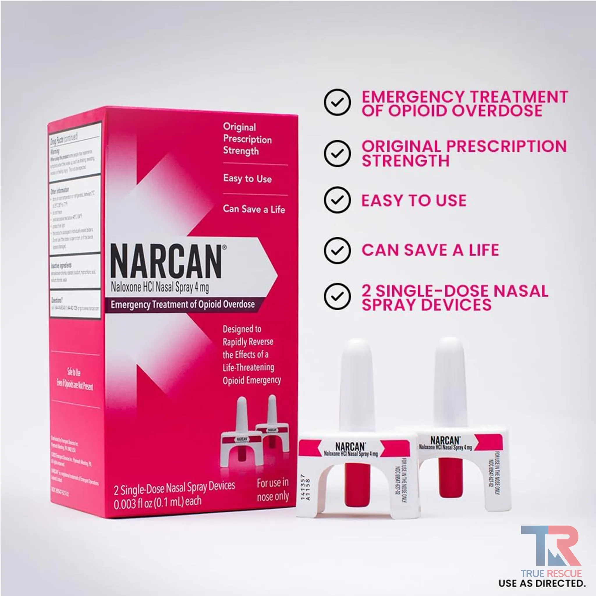 Overdose Bundle: NARCAN Nasal Spray 4 mg & Responder Kit