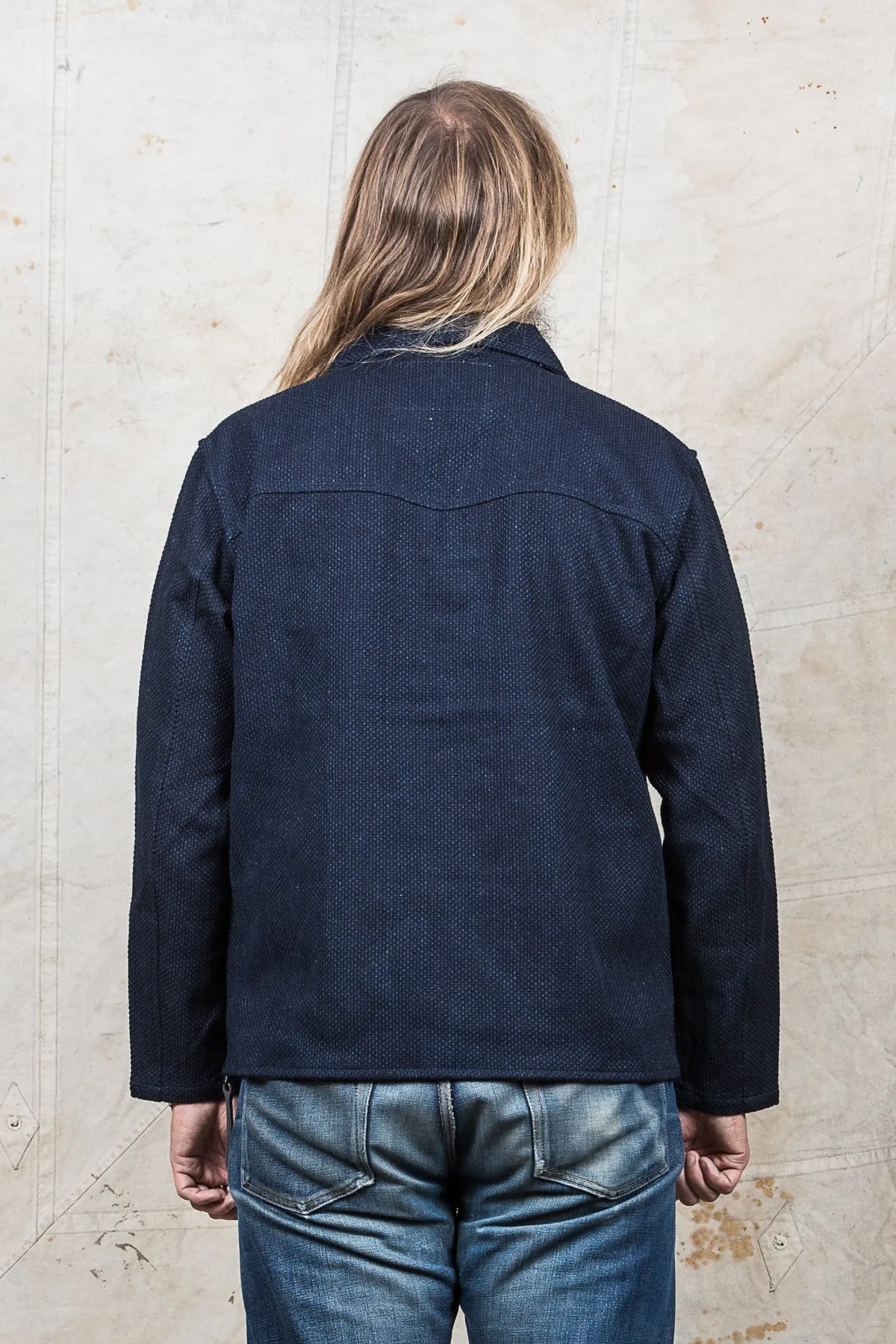 Pallet Life Story Sashiko Pullover Indigo Jacket