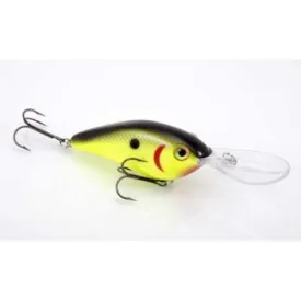 Strike King Pro Model 6XD Crankbait - Black Back Chartreuse