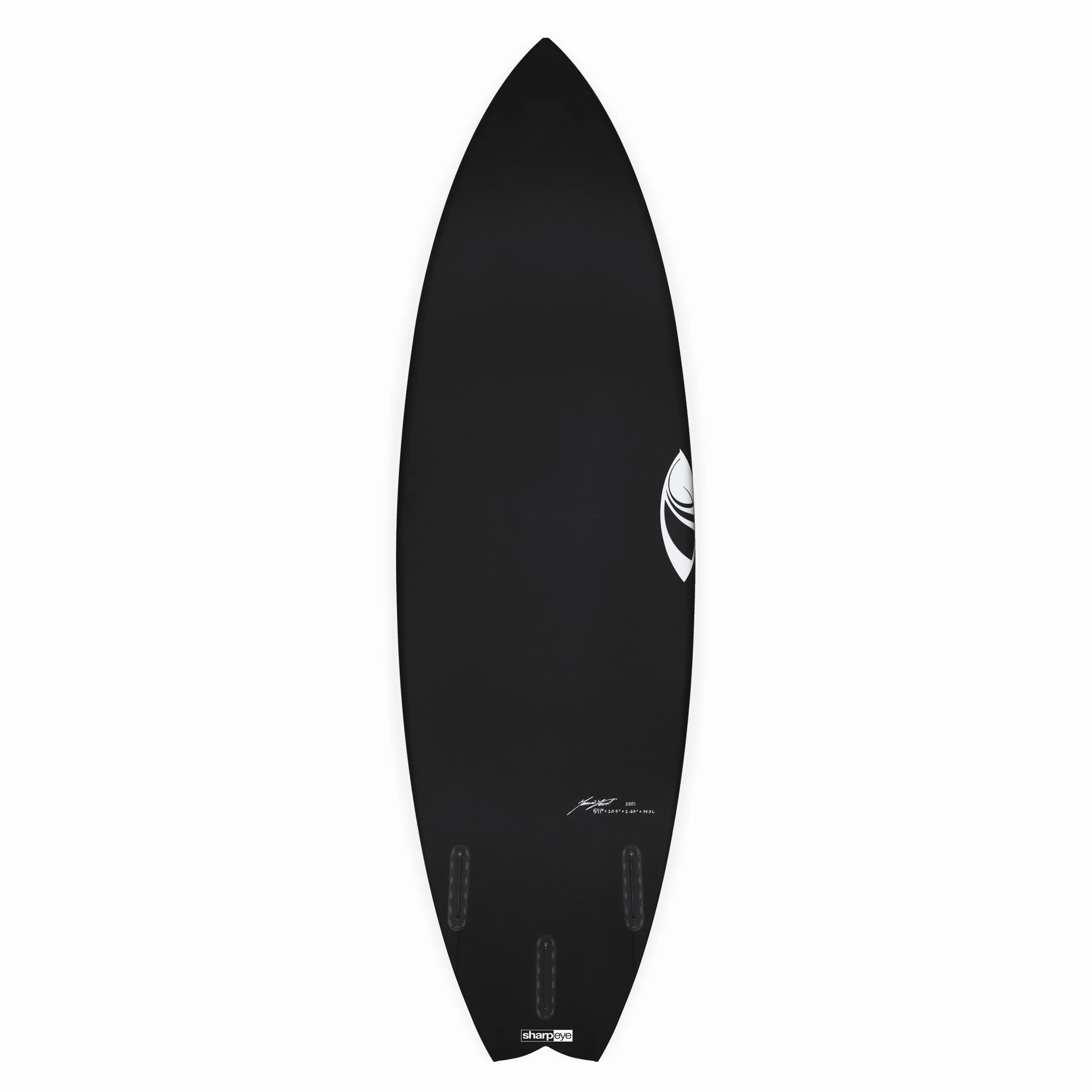 TWIN TURBO (C1 LITE) 5'8" x 19.63 X 2.5 - 30.00L, Swallow, 3x  FCS 2 Fin Boxes, C1 - ID:921864