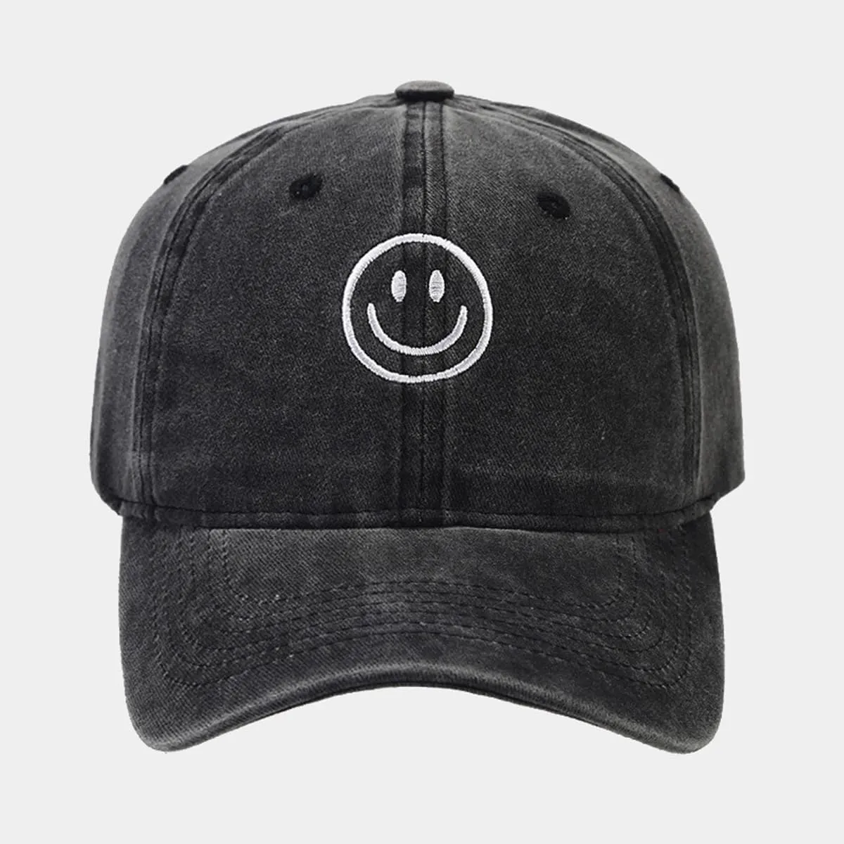 Unisex Basic Solid Baseball Cap Vintage Washed Distress Cotton Low Profile Dad Hat Adjustable Sports Hat