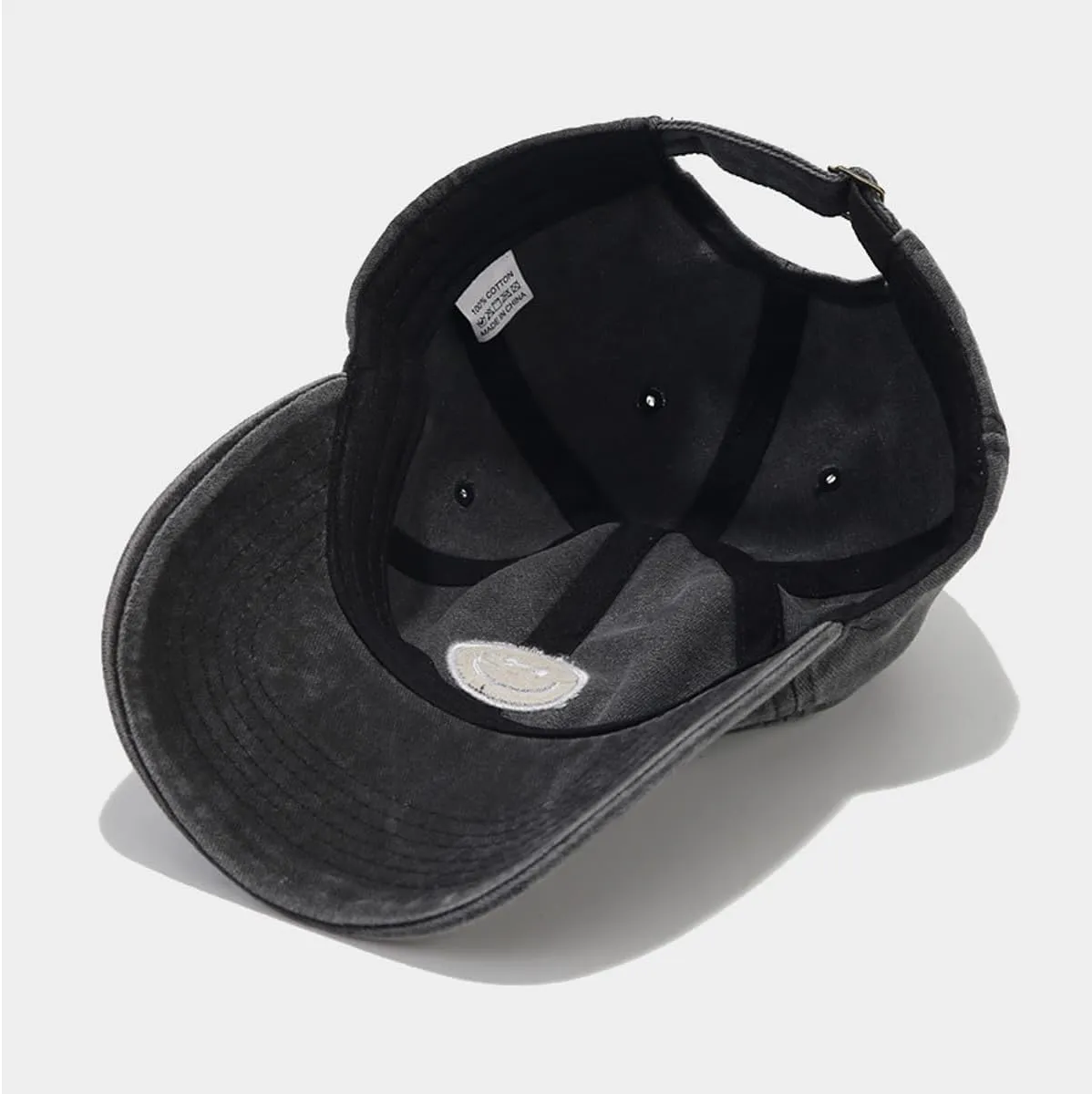 Unisex Basic Solid Baseball Cap Vintage Washed Distress Cotton Low Profile Dad Hat Adjustable Sports Hat