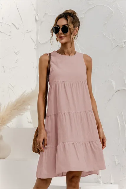 Women's Cool Cotton Summer Swing Dress