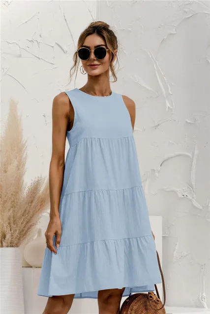 Women's Cool Cotton Summer Swing Dress