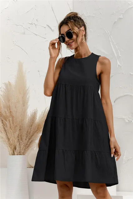 Women's Cool Cotton Summer Swing Dress