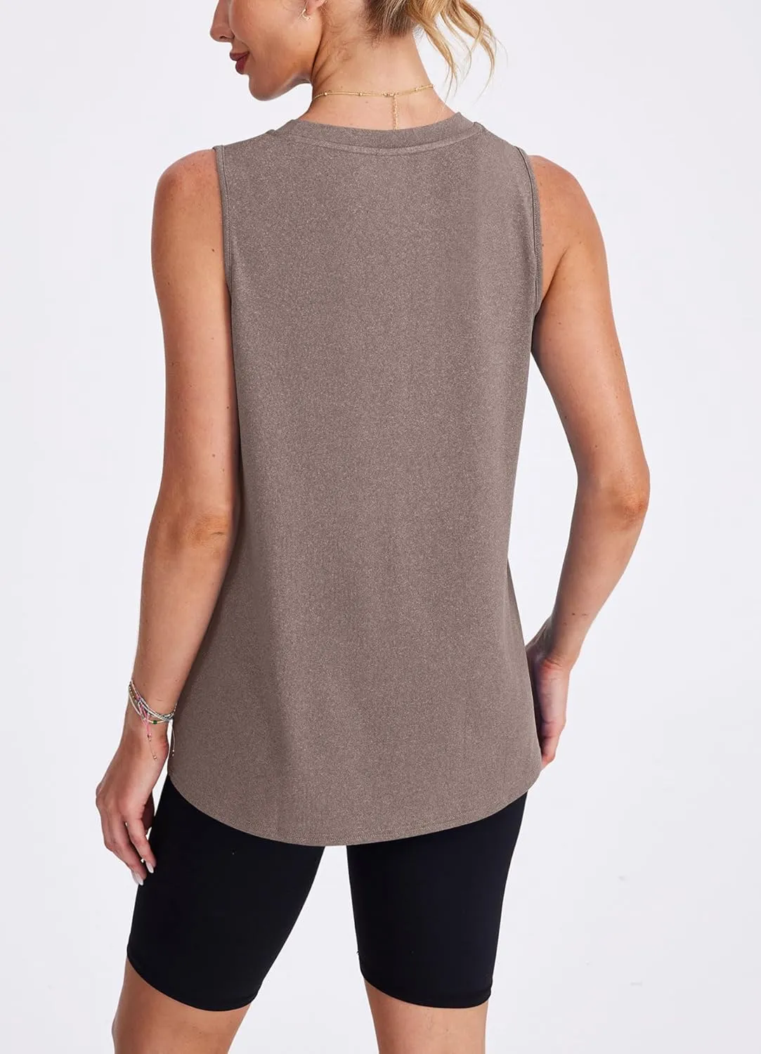 Womens Workout Tank Tops Lightweight Sleeveless Shirts for Women Loose Fit Tops for Athletic Running Tennis Yoga